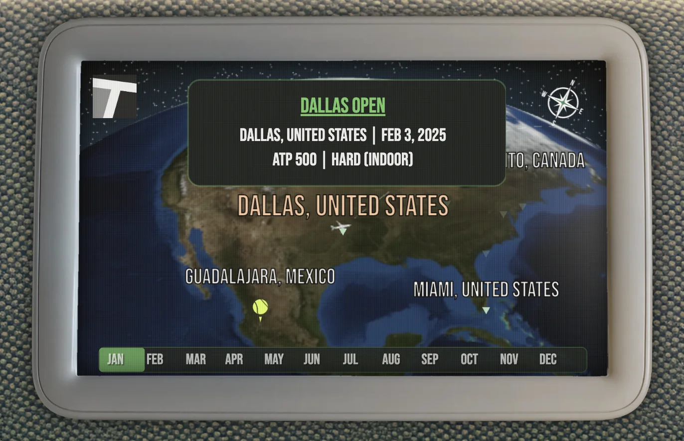 Interactive Flight Map Screenshot